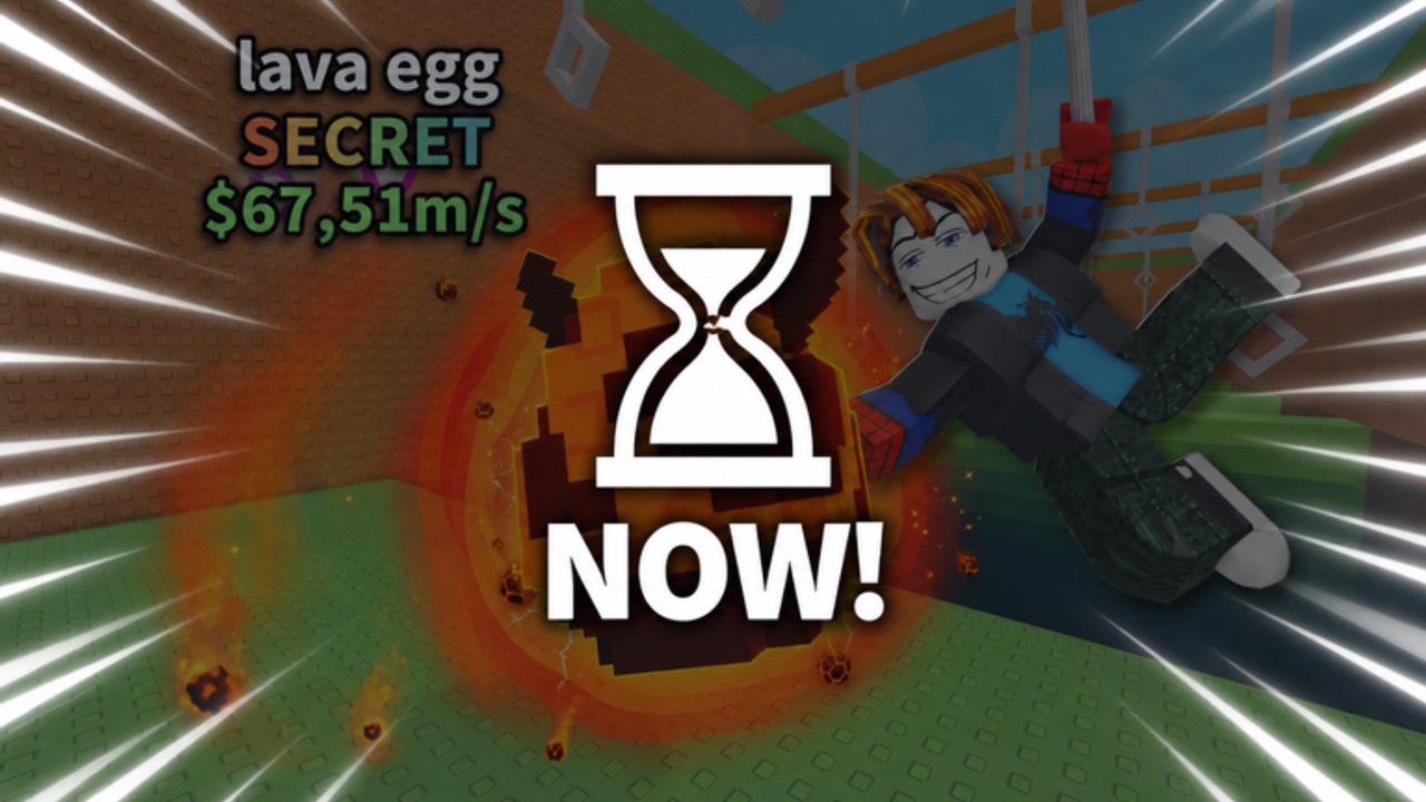 Swing For Eggs gameplay showing a web-swinging player racing toward guarded egg nests